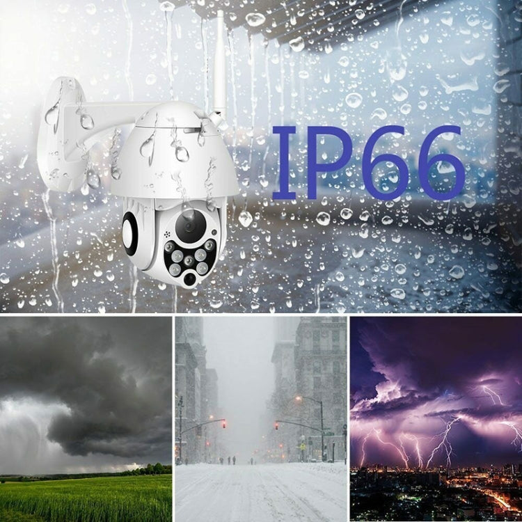 Wireless Surveillance Camera HD PTZ Home Security Outdoor IP66 Waterproof Network Dome Camera, Support Night Vision & Motion Detection & TF Card, US Plug, 2.0 MP Wireless Surveillance Camera HD PTZ Home Security Outdoor IP66 Waterproof Network Dome Camera, Support Night Vision & Motion Detection & TF Card, US Plug, 2.0 MP